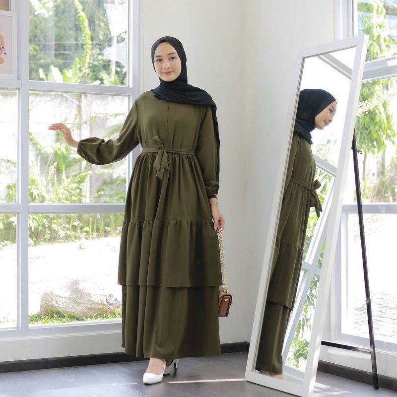 GAMIS WANITA BAJU GAMIS REMAJA DEWASA TERBARU 2022 KEKINIAN MODERN FASHION MUSLIM WANITA CEWEK MURAH