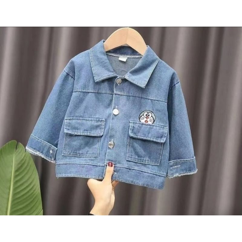 jaket jeans crop anak/jeans anak/jaket jeans anak perempuan/jaket jeans laki-laki /jaket jeans