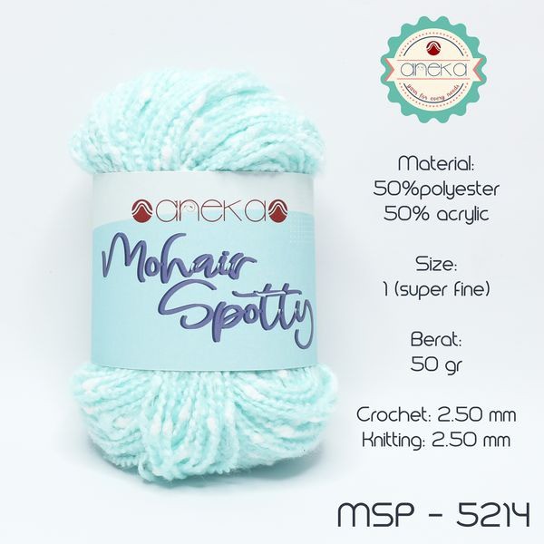 Benang Rajut Katun Mohair Spotty / Mohair Spotty Yarn - 5214