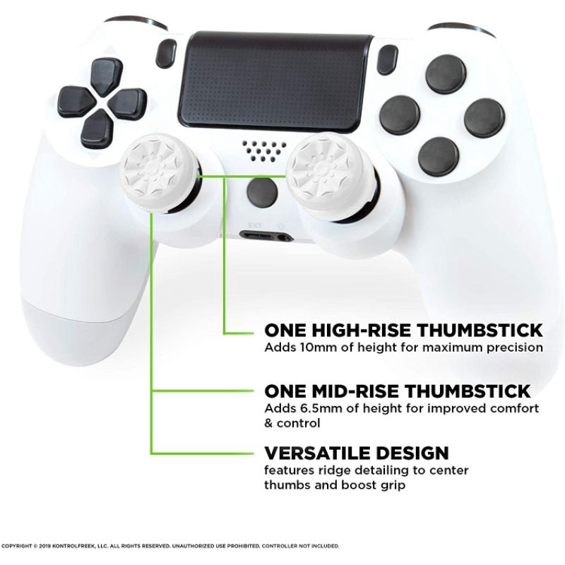 KontrolFreek FPS Galaxy White untuk Pengontrol PS4/PS5 (2807-PS5 W/W) Putih