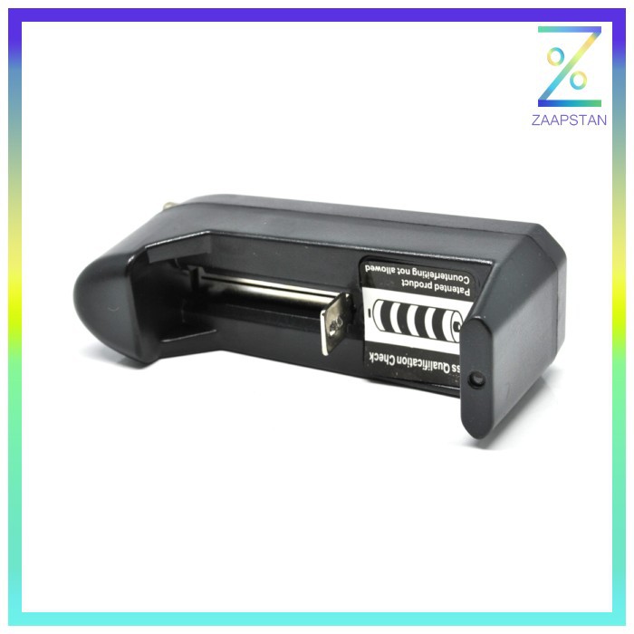 Cell Charger 18650 (Spring Strip Slot) - A-CC-01 - Black