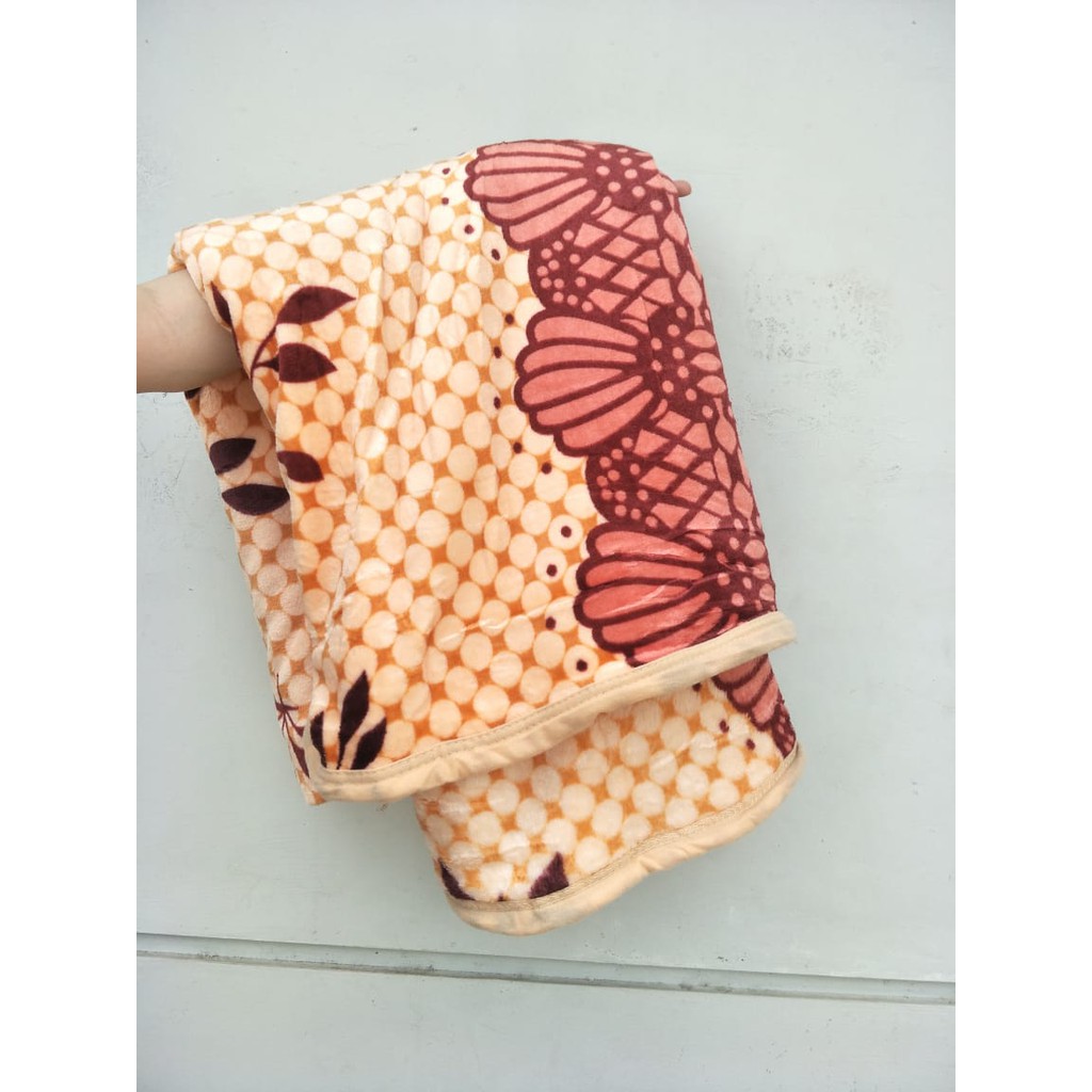 COD - FD - Selimut Motif Dewasa - Selimut Bulu Halus Motif - Selimut Lembut Ukuran 180cm x 200cm-Brown Leaf