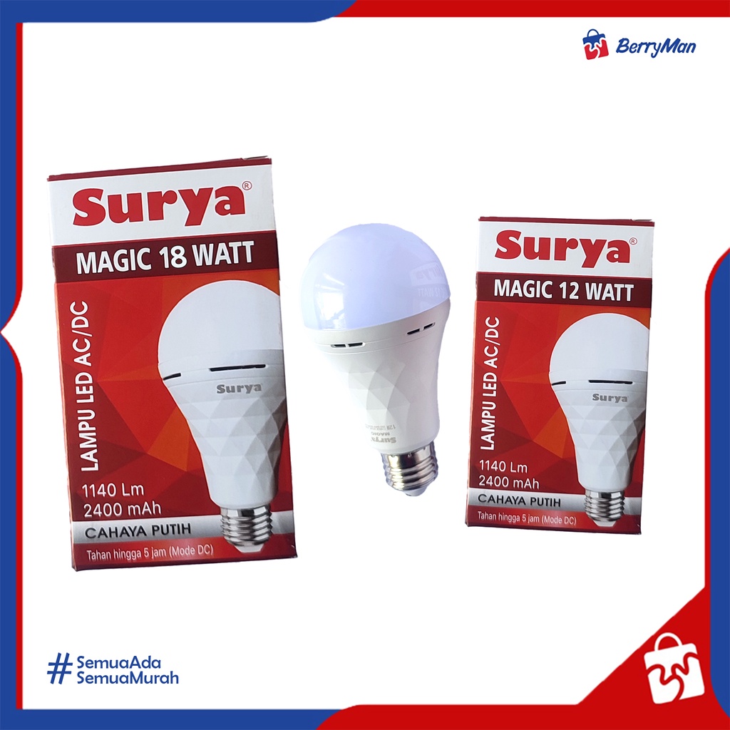 Lampu Bohlam LED Emergency SURYA MAGIC