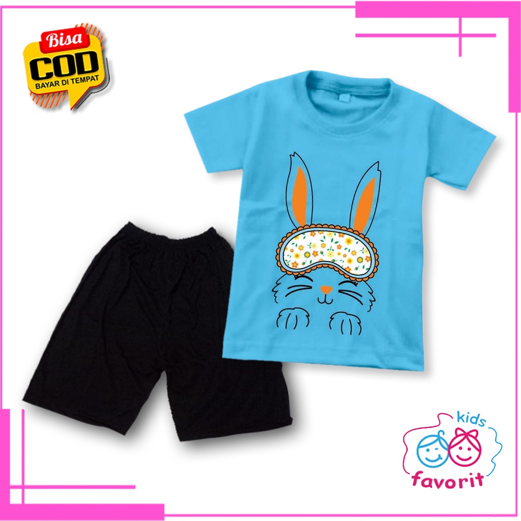 Favorit kids baju setelan anak perempuan lengan pendek