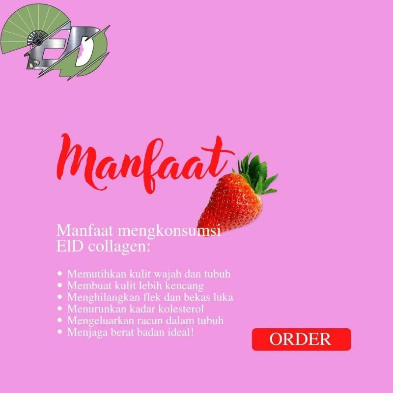 [READY] ELD COLLAGEN DRINK MINUMAN PELANGSING DAN PEMUTIH BADAN ORIGINAL BPOM