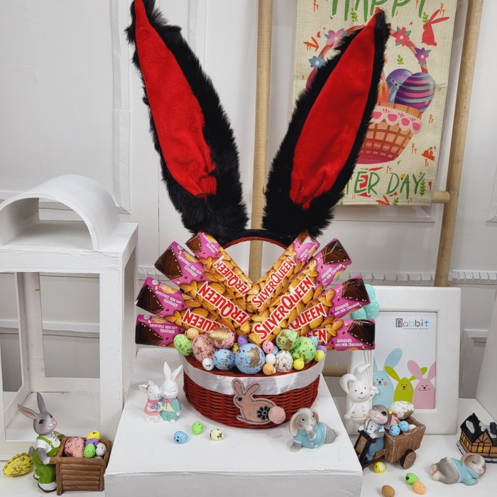 

Paket dekorasi box hampers easter bunny eggs kelinci telur paskah 93