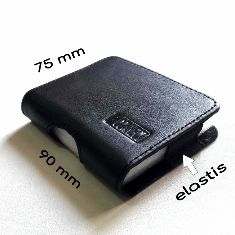 Samsung flip 3 - 4 pouch hitam