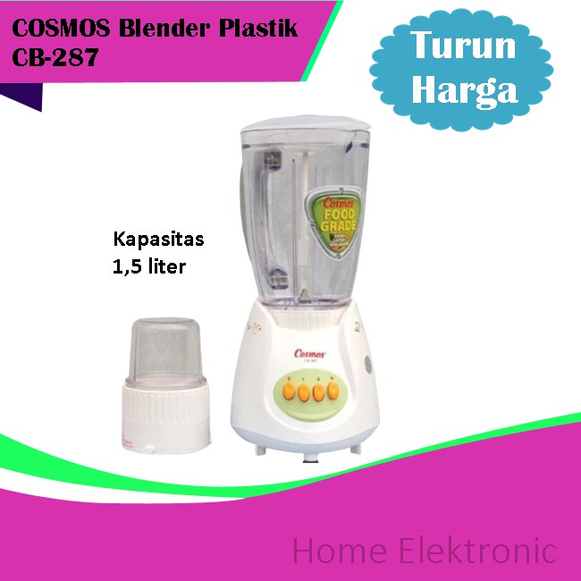 TERMURAH COSMOS Blender Plastik 1.5 Liter CB-287 / CB287 /CB 287 FREE BUBLEWRAP