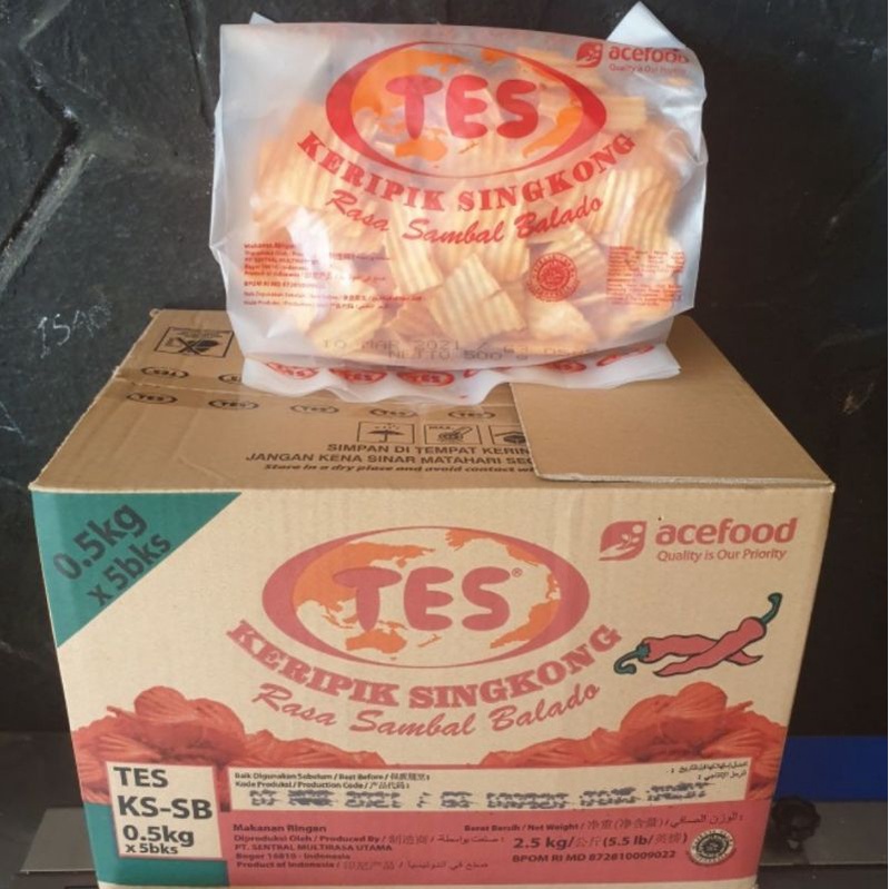 

keripik / kripik singkong bakar tes 500gram X5 pak