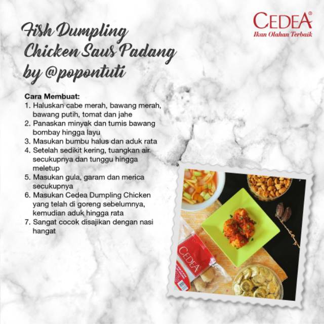 Cedea Fish Dumpling Chicken 500 gram