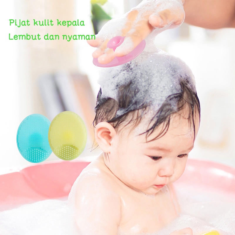 Sikat pembersih wajah/Sikat sampo bayi/Sikat Wajah Pembersih Komedo Silicone Sikat Pembersih Muka Facial Pad/Sikat silikon  L222