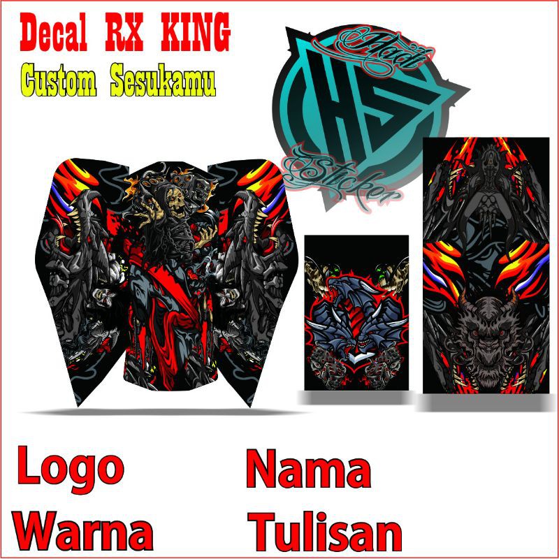 sticker decal full body RX king