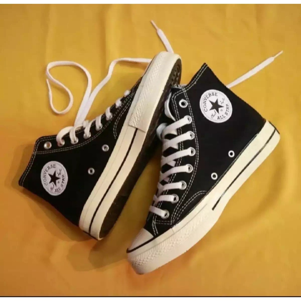 Sepatu Converse_70s_All_star sepatu sneaker pria convers_ Hitam putih tinggi High low sepatu Convers