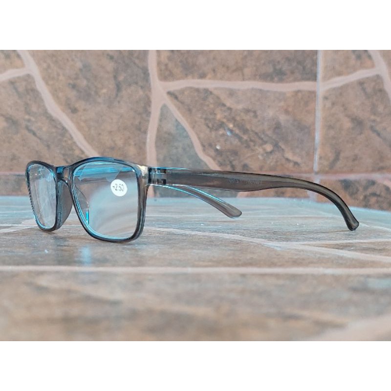 Kacamata Baca Jarak Dekat / kacamata plus Frame Grey Kotak FW736T