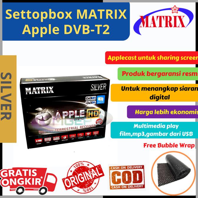 Set Top box Matrix APPLE New DVB T2 Meecast