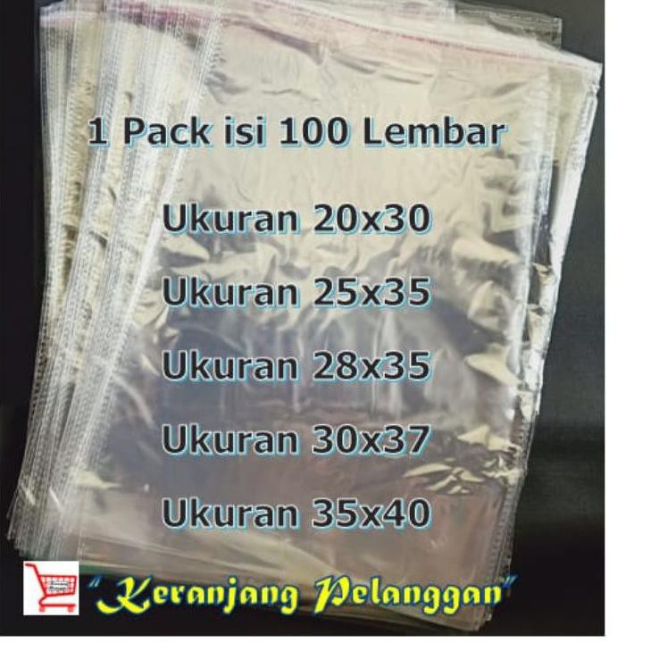

WOW MURAH Plastik opp lem/plastik baju/plastik sandal ketebalan 0.3 mic ISI 100 Lembar GF6,,