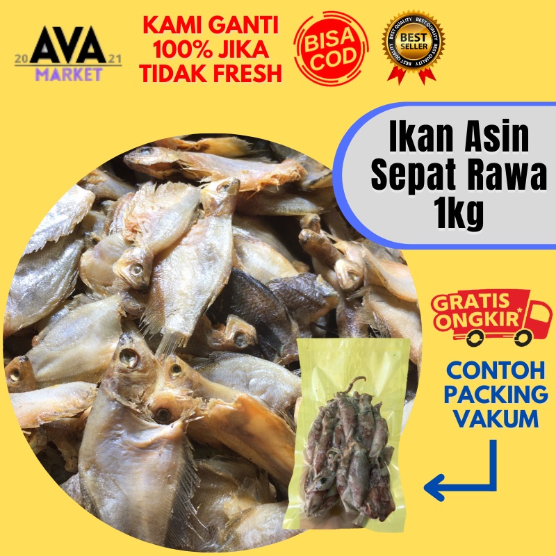 

Ikan Asin Sepat Rawa Ada Kepala 1 KG