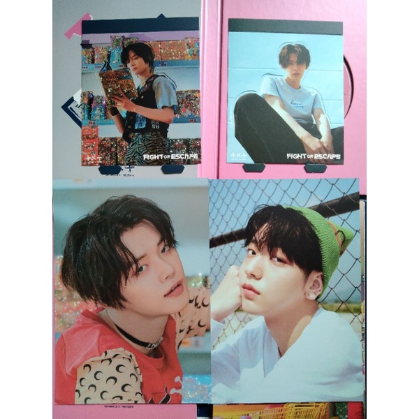 TXT Postcard standee Yeonjun Beomgyu Soobin Taehyun Ar card