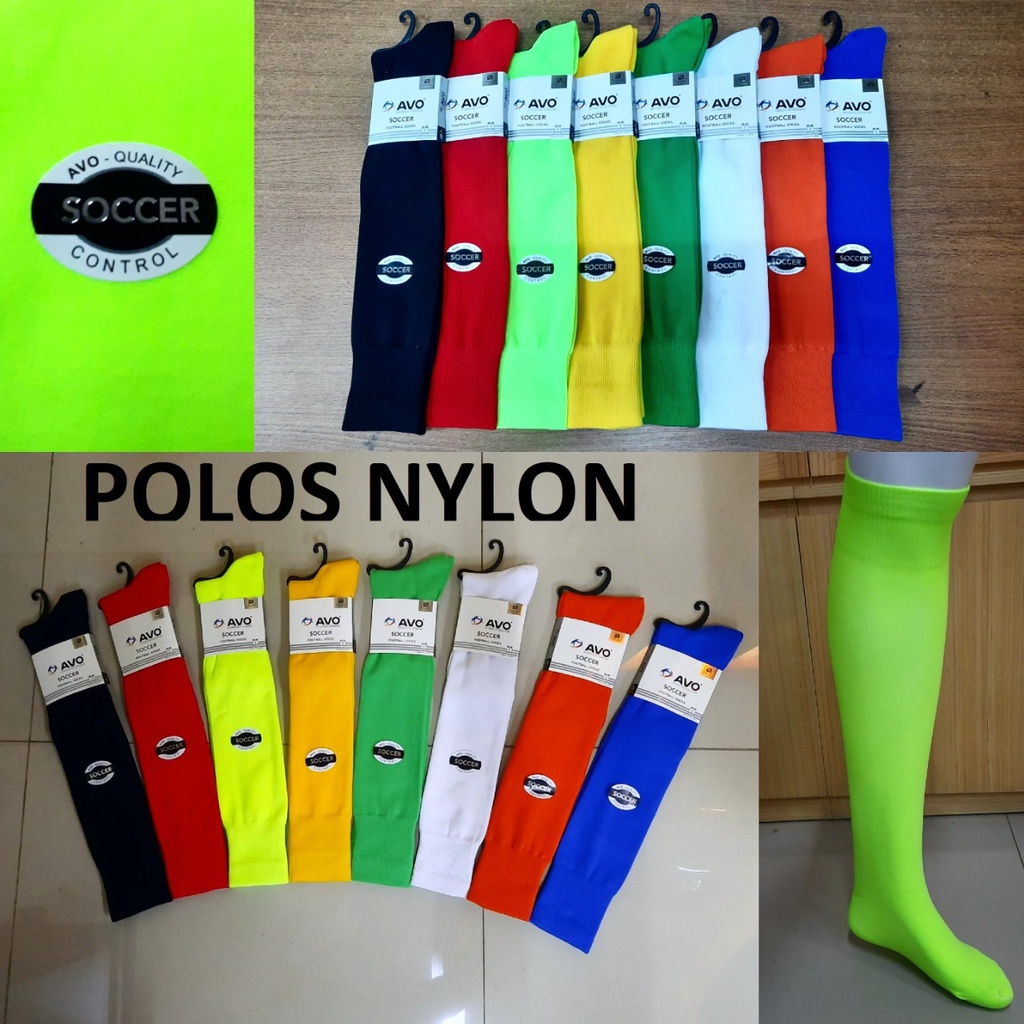 Kaos Kaki Bola Polos Nilon Avo Selusin