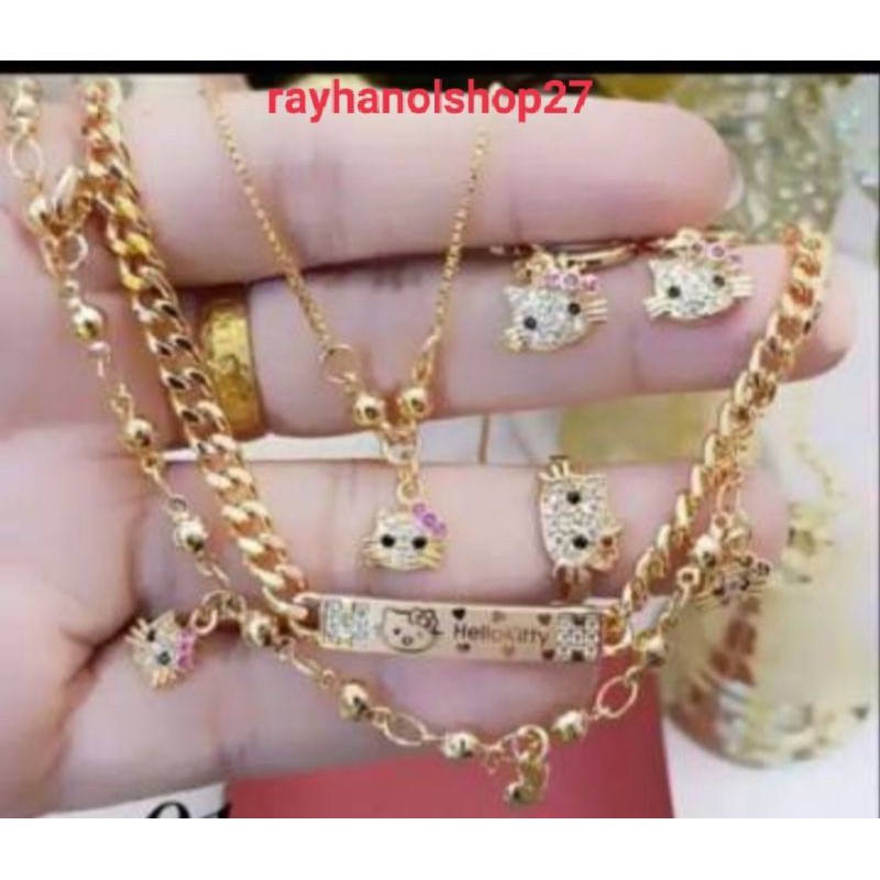 XUPING SET PERHIASAN ANAK LAPIS EMAS 24 K GOLD RO-27