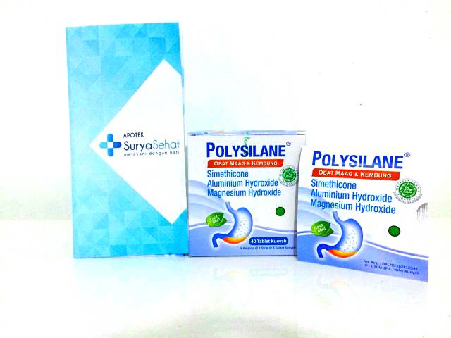 Polysilane Tablet Kunyah Rasa Mint isi 8 tablet