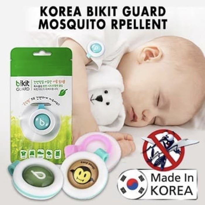 Bikit guard pin klip anti nyamuk bayi anak korea pin anti nyamuk aman herbal