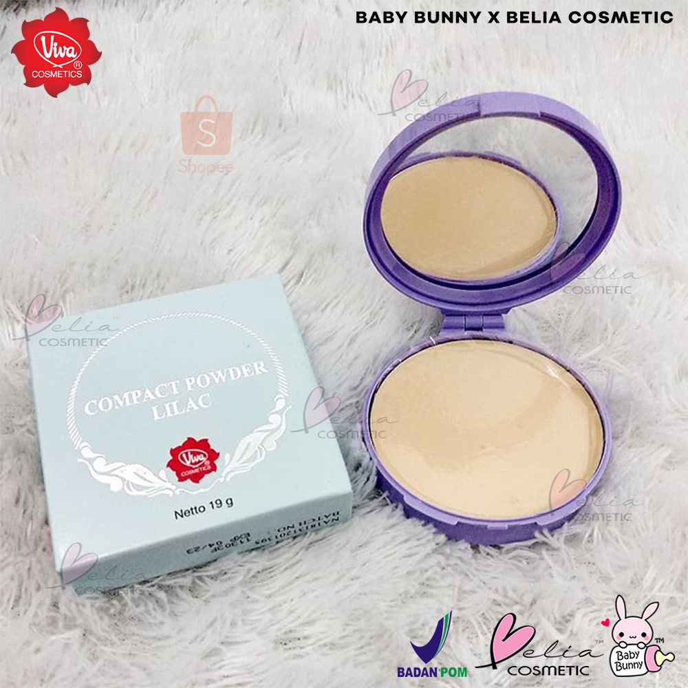 ❤ BELIA ❤ Viva Compact Powder Lilac 19g Bedak Padat BPOM HALAL | BABY BUNNY