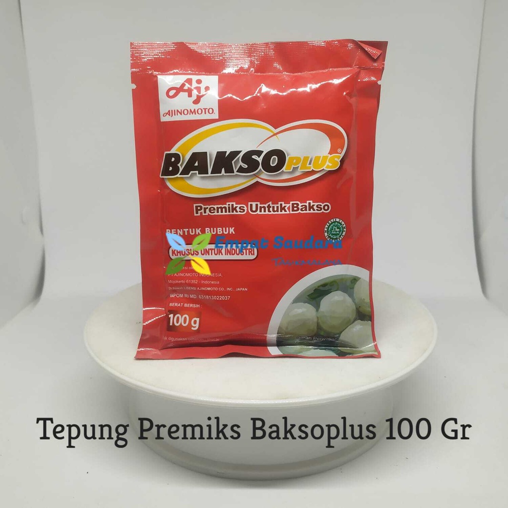 

TEPUNG PREMIX MERK BAKSOPLUS AJINOMOTO KEMASAN 100 GR