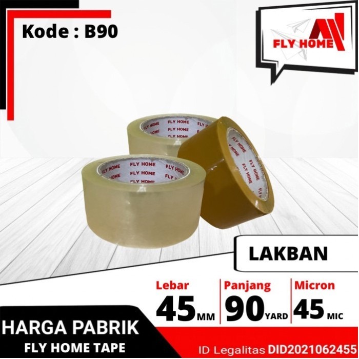 

Lakban Bening 90 Yard - COKLAT