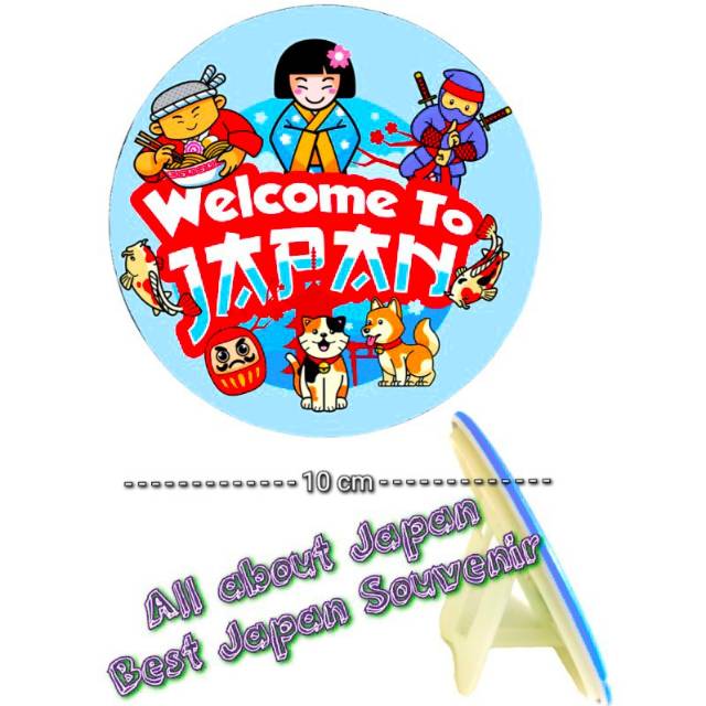 Pajangan Jepang Souvenir Welcome Japan Souvenir Japan Karikatur Jepang Animasi Jepang Anime Japan 10 Shopee Indonesia