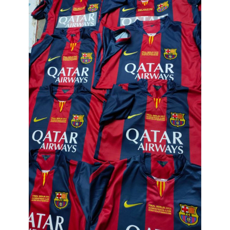 Jersey barca. Barcelona. retro 2015 home final wembley + bonus patch ucl import go