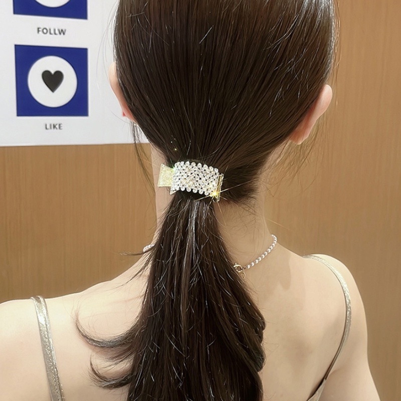 Jepit Rambut Ponytail Bahan Metal Gaya Korea