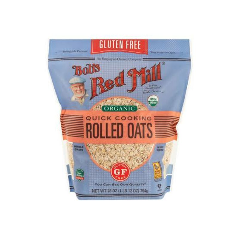 

Bob's red mill organic quick cook rolled oats 793gr | oatmeal gluten free