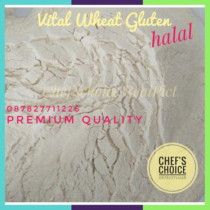 

Vital Wheat Gluten Halal/ Tepung Gluten Organik Premium Quality 500 Gr