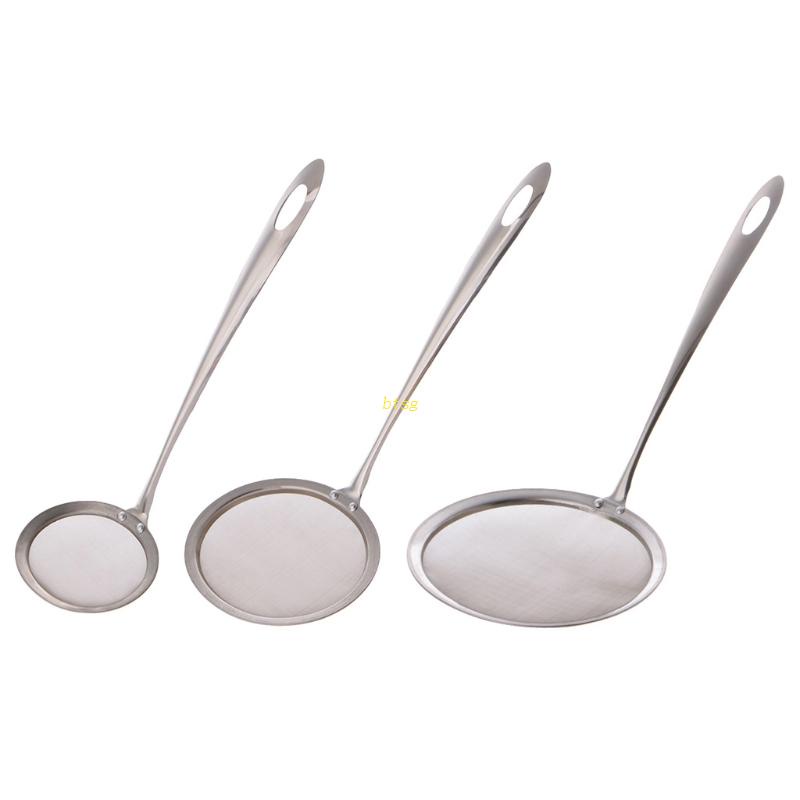 1 Pc Saringan Minyak Tepung Bahan Stainless Steel Untuk Alat Dapur