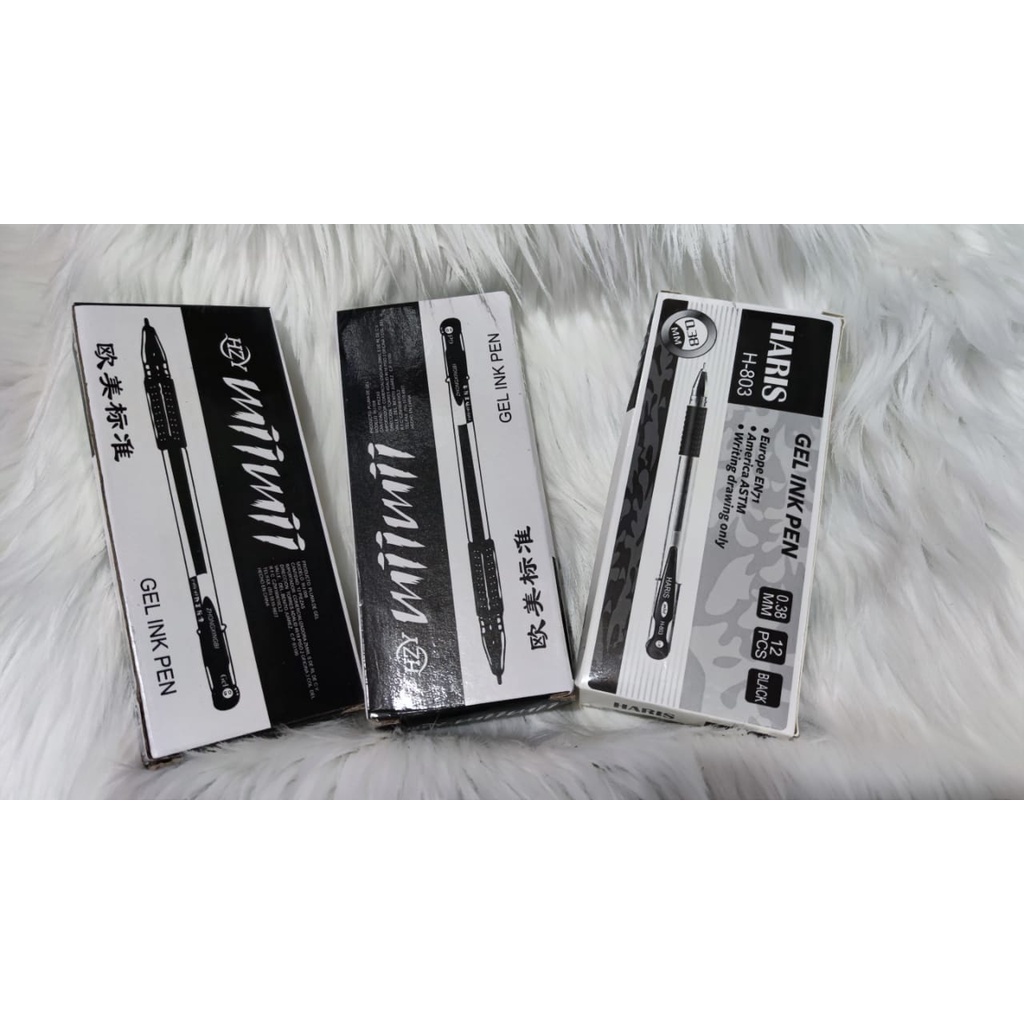 

12 psc / 1 lusin pulpen ipen X gel ink 0.38mm GM 8008