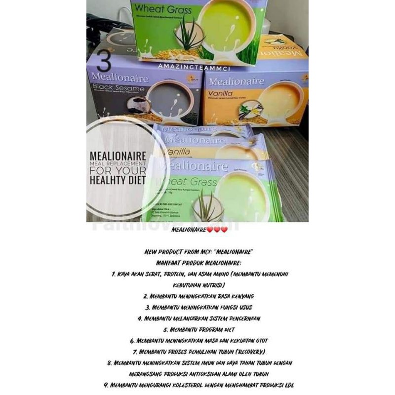 

Meallionaire / Pengganti SARAPAN dan MAKAN MALAM untuk DIET yg ENAK dan ASYIK