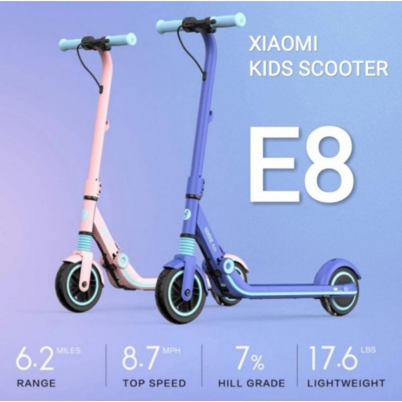 Ninebot E8 Electric Kids Scooter - Skuter anak