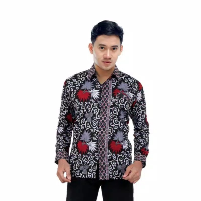 Bisa Cod Kemeja Batik Pria Ppbtk07 Modern Lengan Panjang Casual Modis Trendy Masa Kini M L Xl Xxl