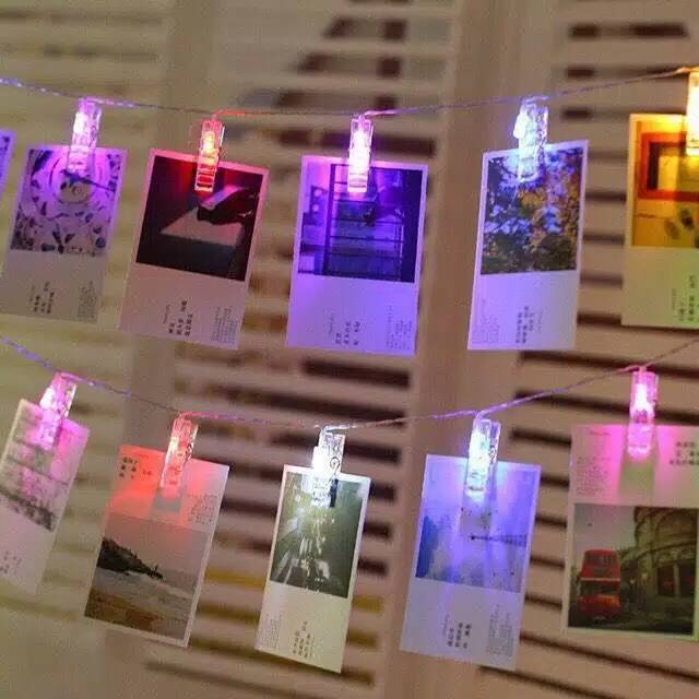 ☀ INDOLAND ☀  Led Jepit Photo Foto String Dekorasi Photo Holder Tumblr Lampu E014