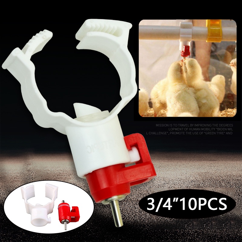 【10 pcs】Nipple Minum Ayam/Tempat Minum Ayam Otomatis/Nipel Minum Ayam/Drinker Ayam