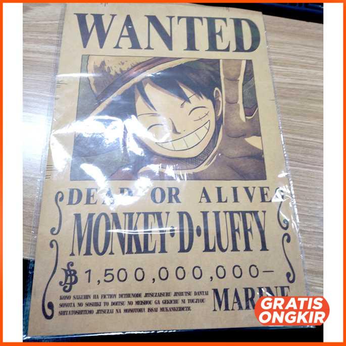 Poster Wanted One Piece 10 PCS - N402