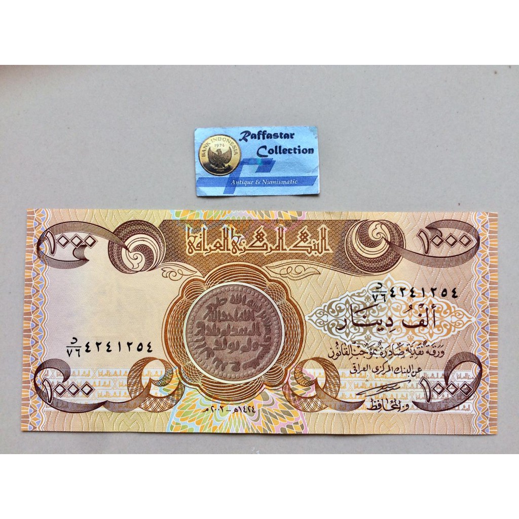 uang asing 1000 Dinar Iraq 2003 UNC