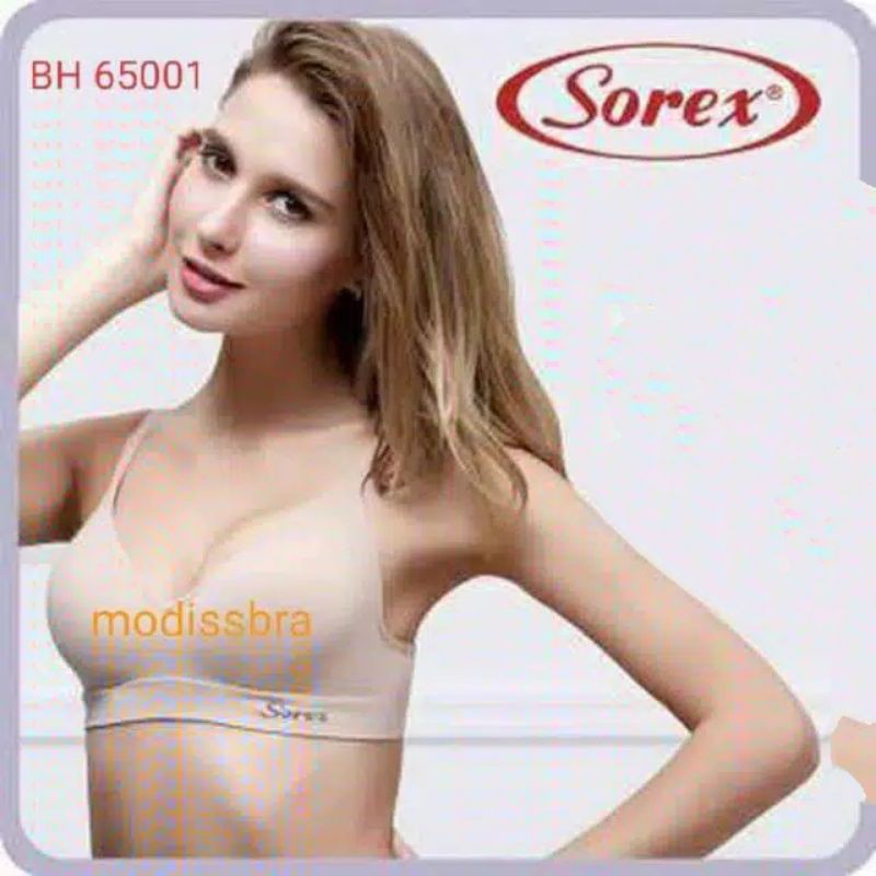 SOREX Bra Casual Comfort 65001 Busa Tipis Tanpa Kawat Original