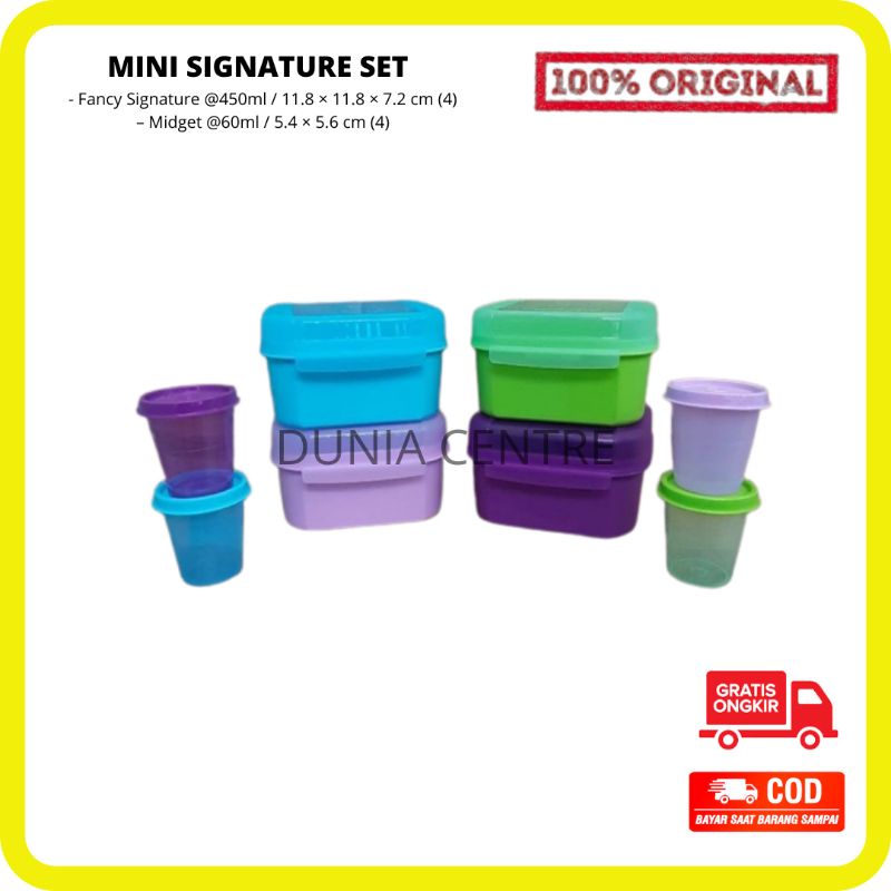 PROMO TUPPERWARE FANCY SIGNATURE SET ORIGINAL