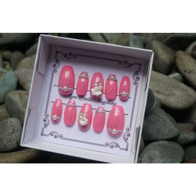 KUKU PALSU WEDDING free nail glue gel