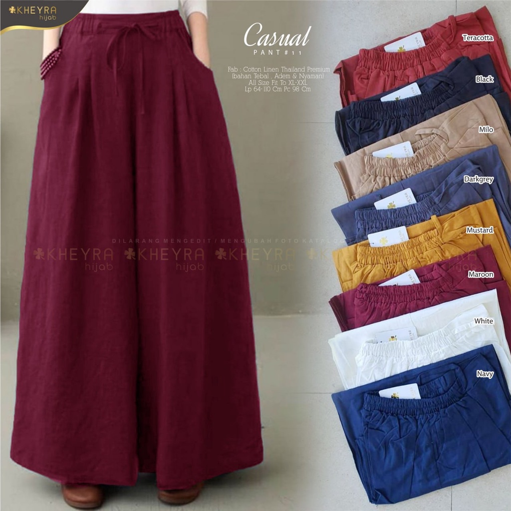 Celana wanita murah Casual Pant #11 ori by Kheyra Hijab