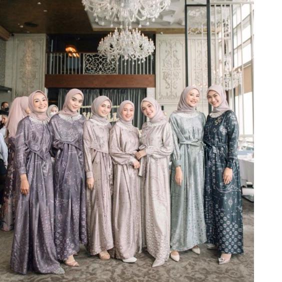 Berani Coba?✔️ (HARGA 0,5m) KAIN SERAGAM LEBARAN COUPLE SEMESTA VANILLA HIJAB #murah