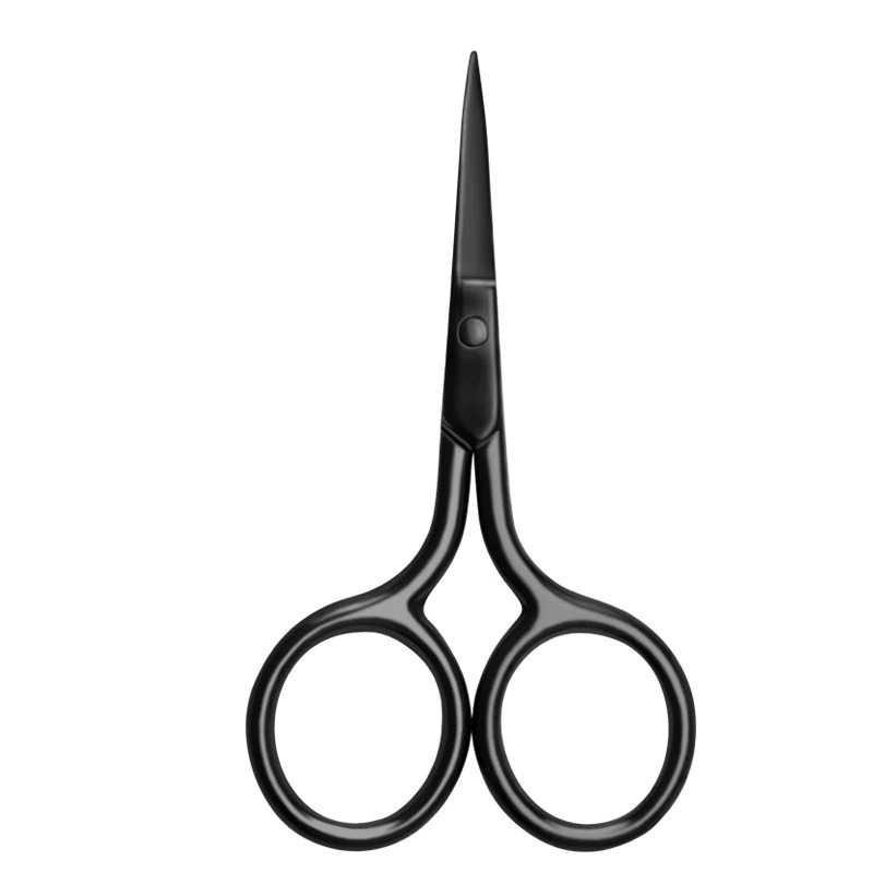 Gunting Cukur Alis Mata Eyebrow Trimmer Scissor Stainless Steel - FS125 - Black