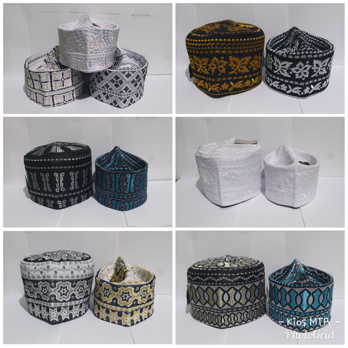 PECI OMAN BANGLADESH FAVORIT LOKAL FULL BORDIR - DASAR PUTIH